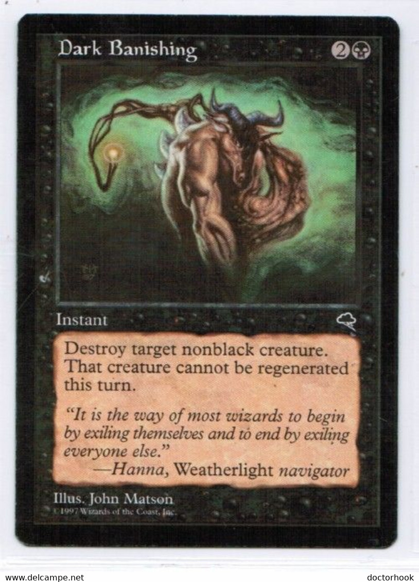 MAGIC The GATHERING  "Dark Banishing"---TEMPEST (MTG--127-4) - Sonstige & Ohne Zuordnung