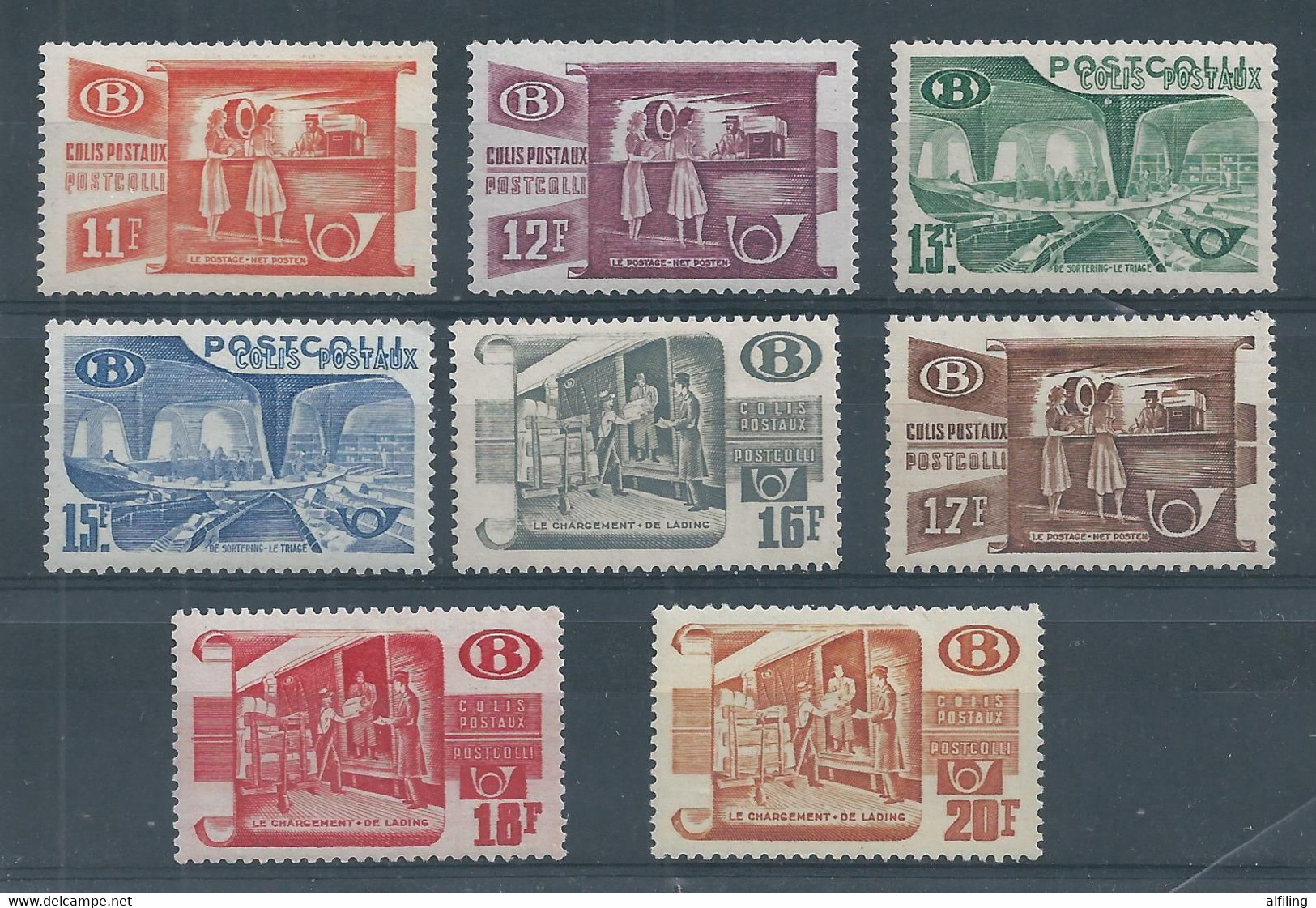 TR-CF 322/29 *  Charnières  Cote 27.50 - Mint