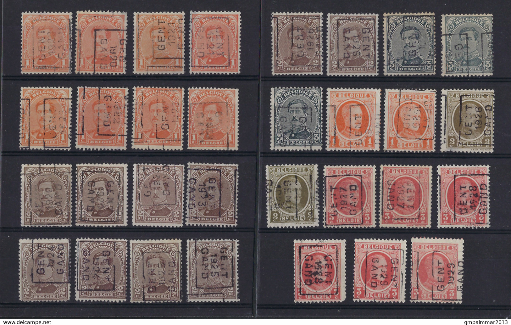 UNCHECKED Lot Met Voorafstempelingen GENT / GAND   ; Details + Staat Zie 2 Scans ! LOT 361 - Altri & Non Classificati