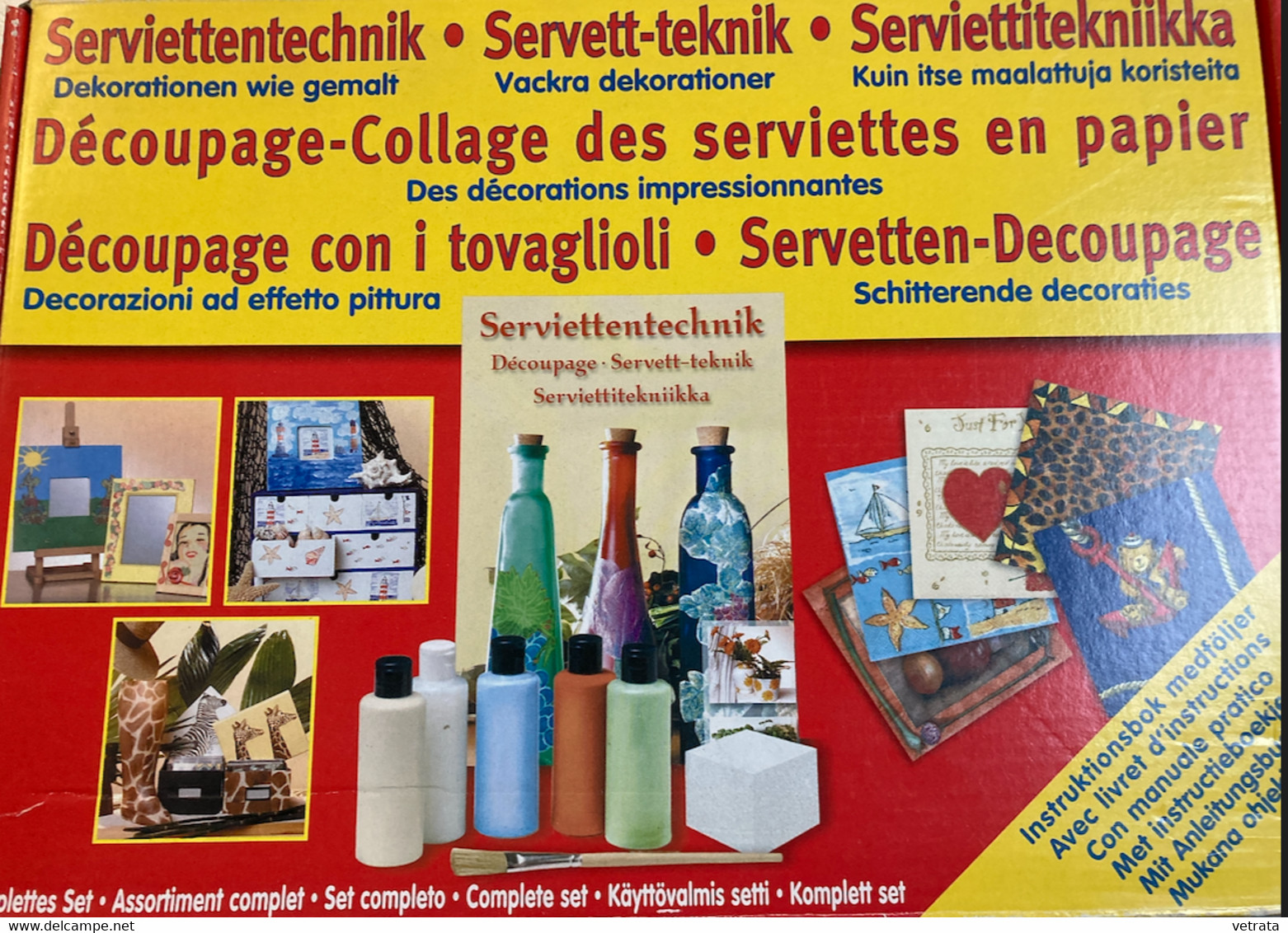 Jeu Créatif - Découpage Collage Des Serviettes - Naumann & Göbel (boite Avec  Livret D’instruction-5 Flacons-pinceau & é - Paper Napkins (decorated)
