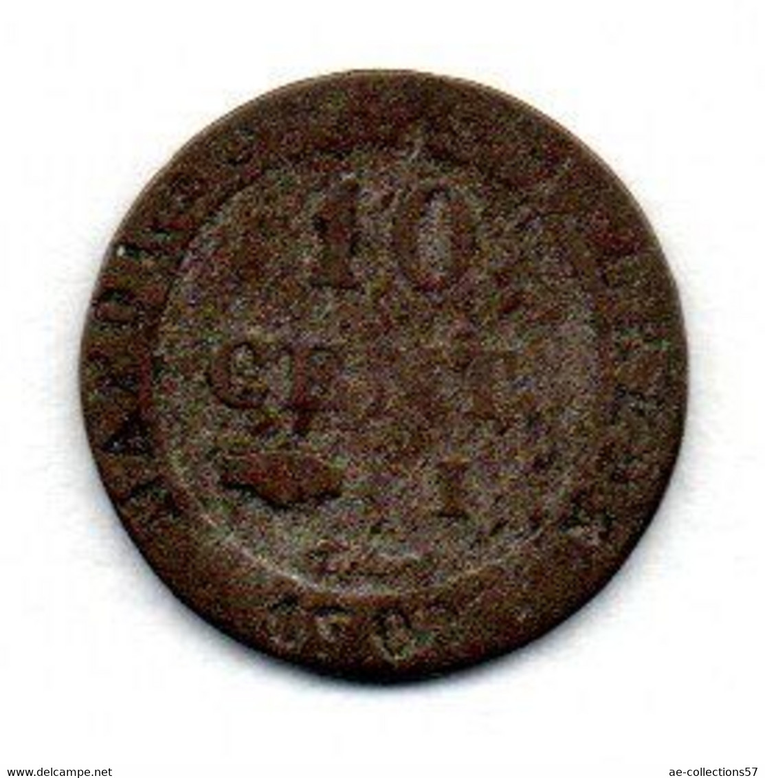 Napoléon I Er   -  10 Centimes 1809 I  état  B - 10 Centimes