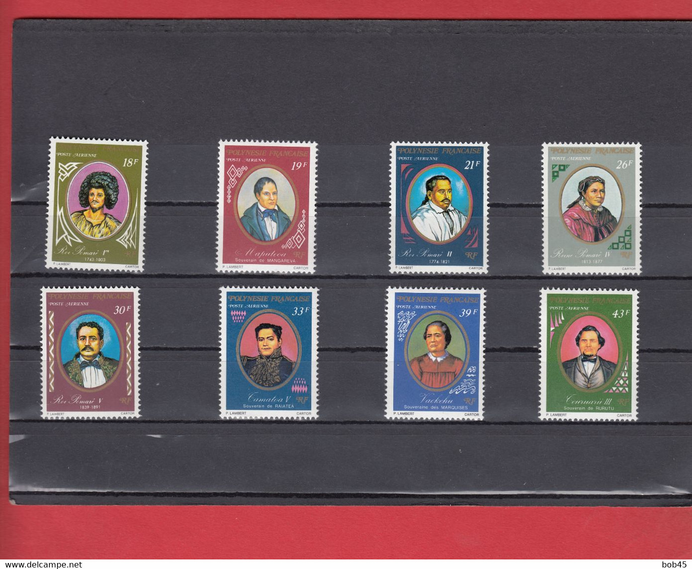 (JM39)  Océanie Polynésie Tahiti Souverain Roi Reine - Collections, Lots & Series