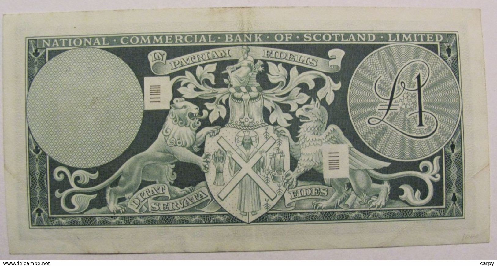 Pound 04 - Th Of January 1968 / THE NATIONAL COMMERCIAL BANK Of SCOTLAND Ltd / Very Nice Looking / RARE - 1 Pound