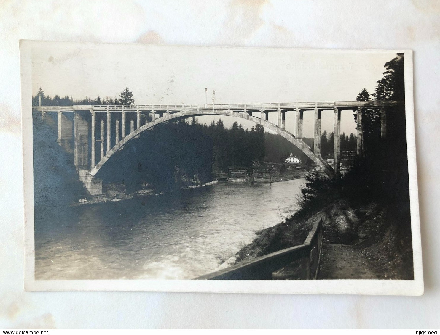 Austria Österreich Traun Traunfall Neue Brücke Bruecke Bridge Gasthof Stamp Stempel 14464 Post Card POSTCARD - Traun