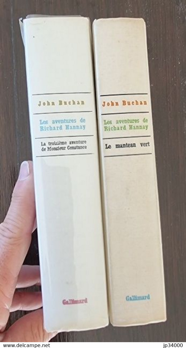 JOHN BUCHAN: Les Aventures De Richard Hannay. Lot 2 Ouvrages Editions Gallimard (1964) - NRF Gallimard