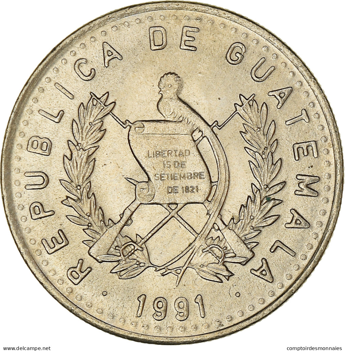 Monnaie, Guatemala, 10 Centavos, 1991, SPL, Cupro-nickel, KM:277.5 - Guatemala