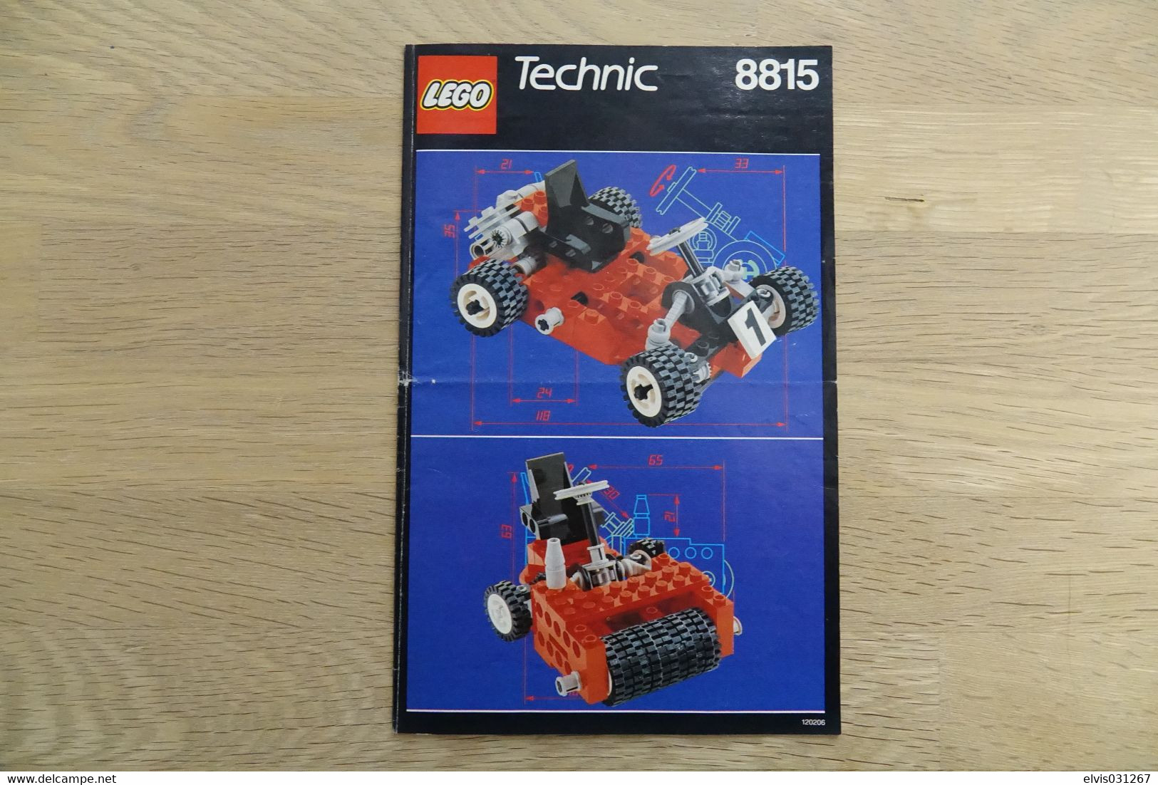 LEGO - 8815 INSTRUCTION MANUAL - Original Lego 1991 - Vintage - Catalogi