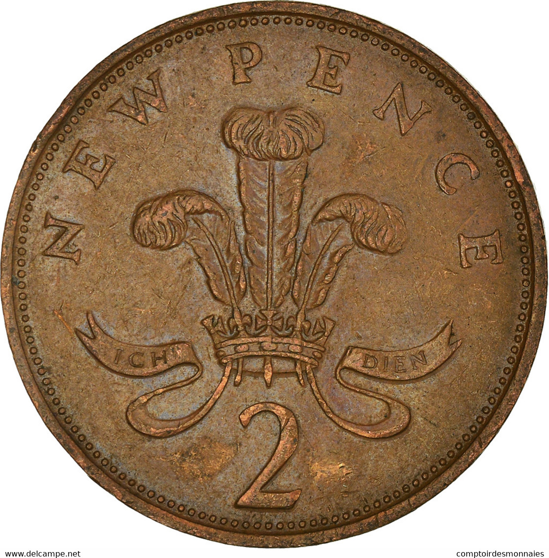 Monnaie, Grande-Bretagne, Elizabeth II, 2 New Pence, 1981, TB+, Bronze, KM:916 - E. 2 Pence