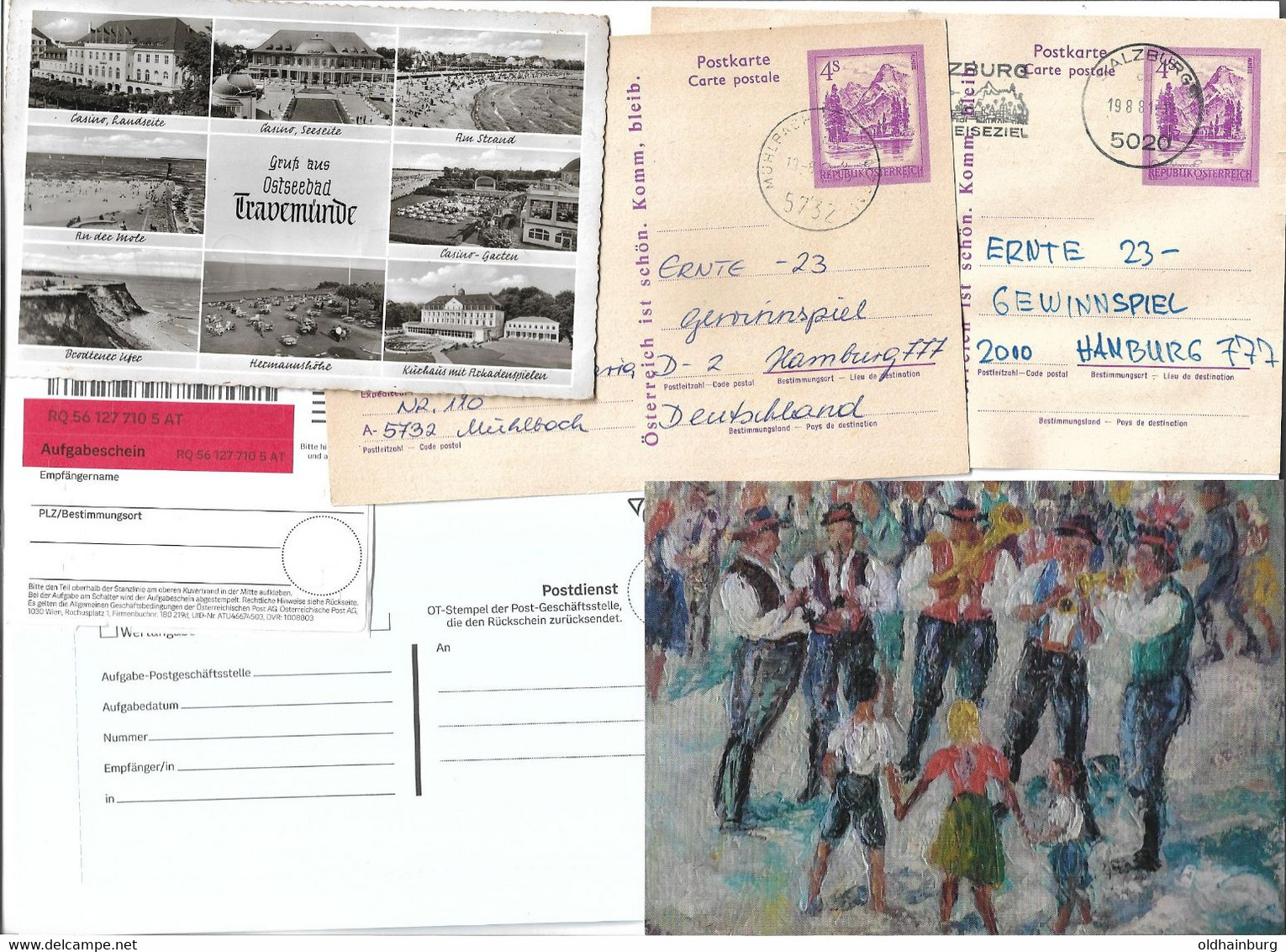 1936w: Kleines Brieflot Österreich, Postalia, Varia Lt. Scan- Karten, Postkarten, AKs Bedarfspost, Ab 1.- € - Neufs