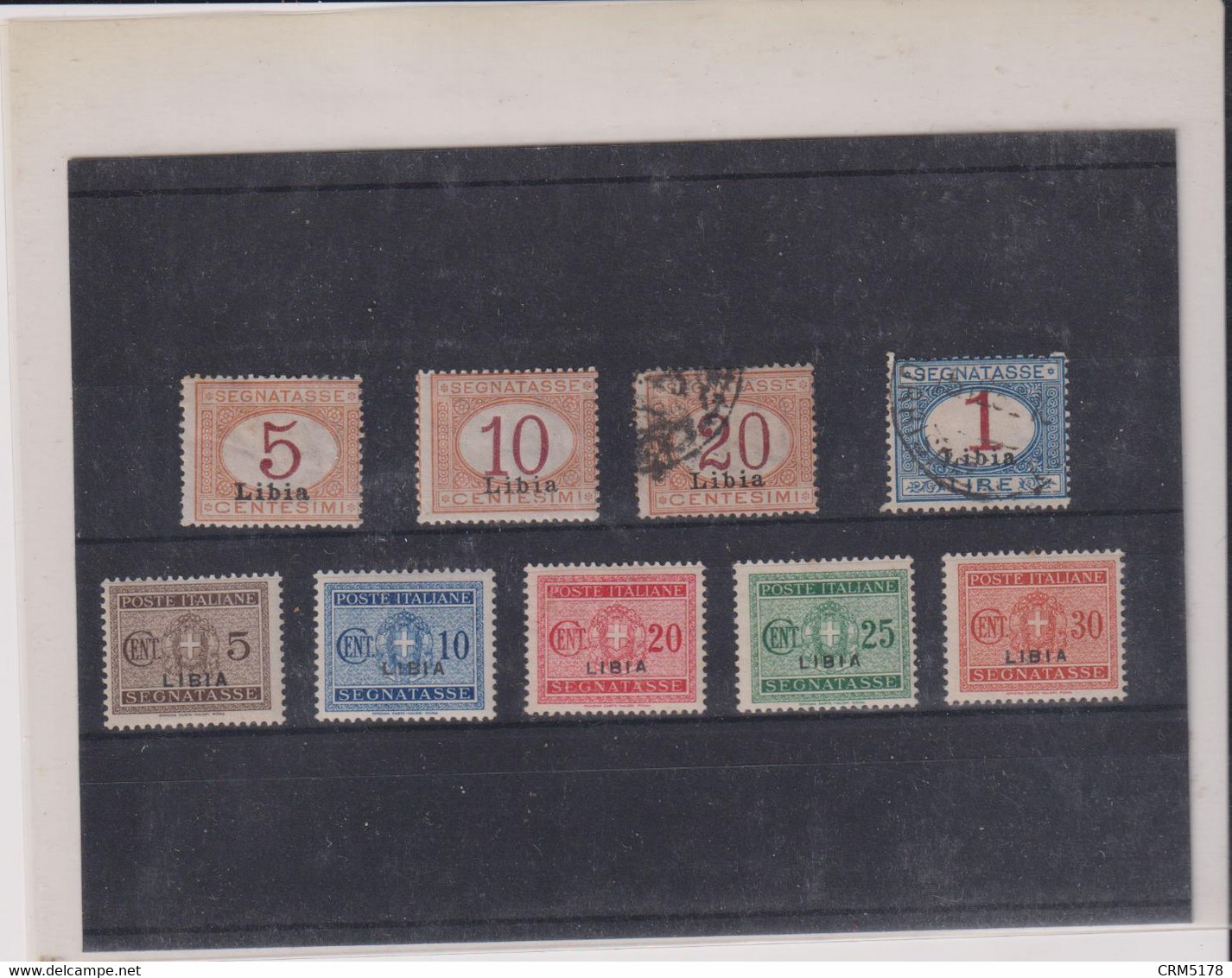 ITALIE-LIBYE-LOT TP- TAXE- N° 1/3-8- X -OB- N° 12/16 X  1915 - Libya