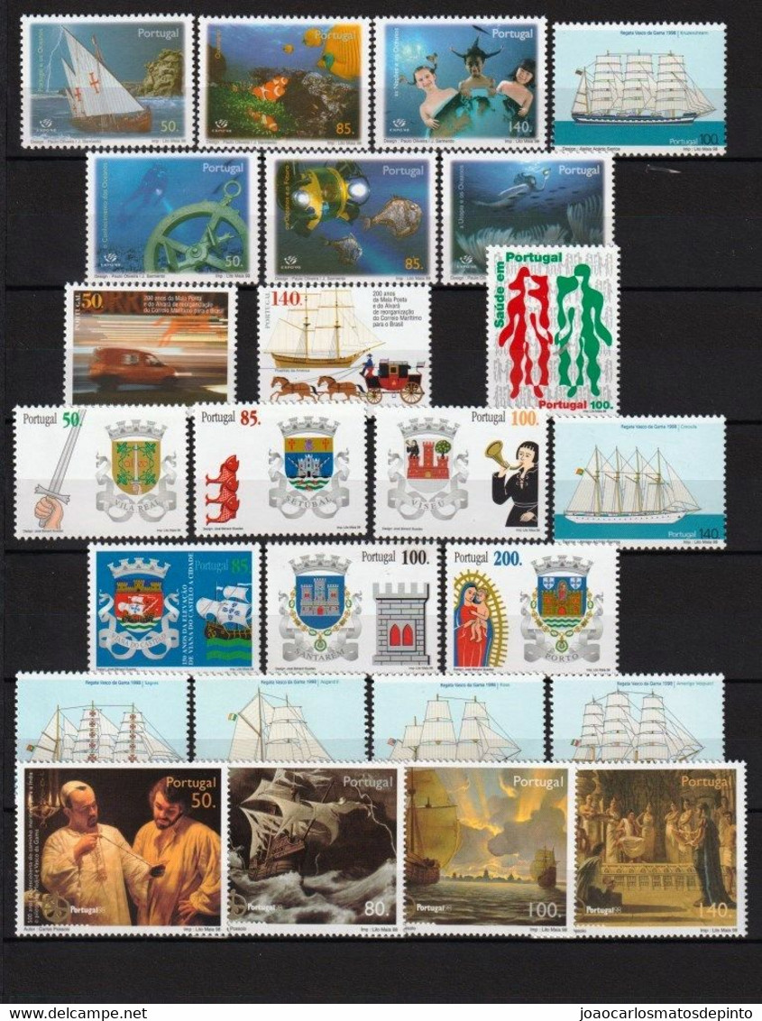 Portugal 1998 ANO COMPLETO- MNH (PTS9919)** - Années Complètes