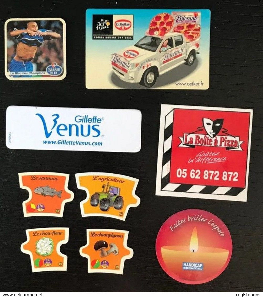 Lot De 9 Magnets Publicitaires - Reklame