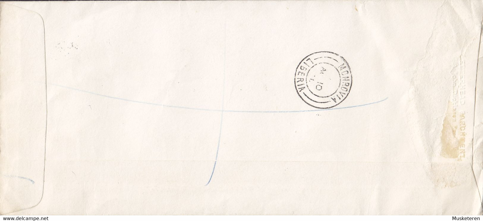 Great Britain Registered Einschreiben Label LONDON 1964 FDC Cover MONROVIA (Arr. Cds.) Liberia Botanical Congress Set - ....-1951 Pre Elizabeth II