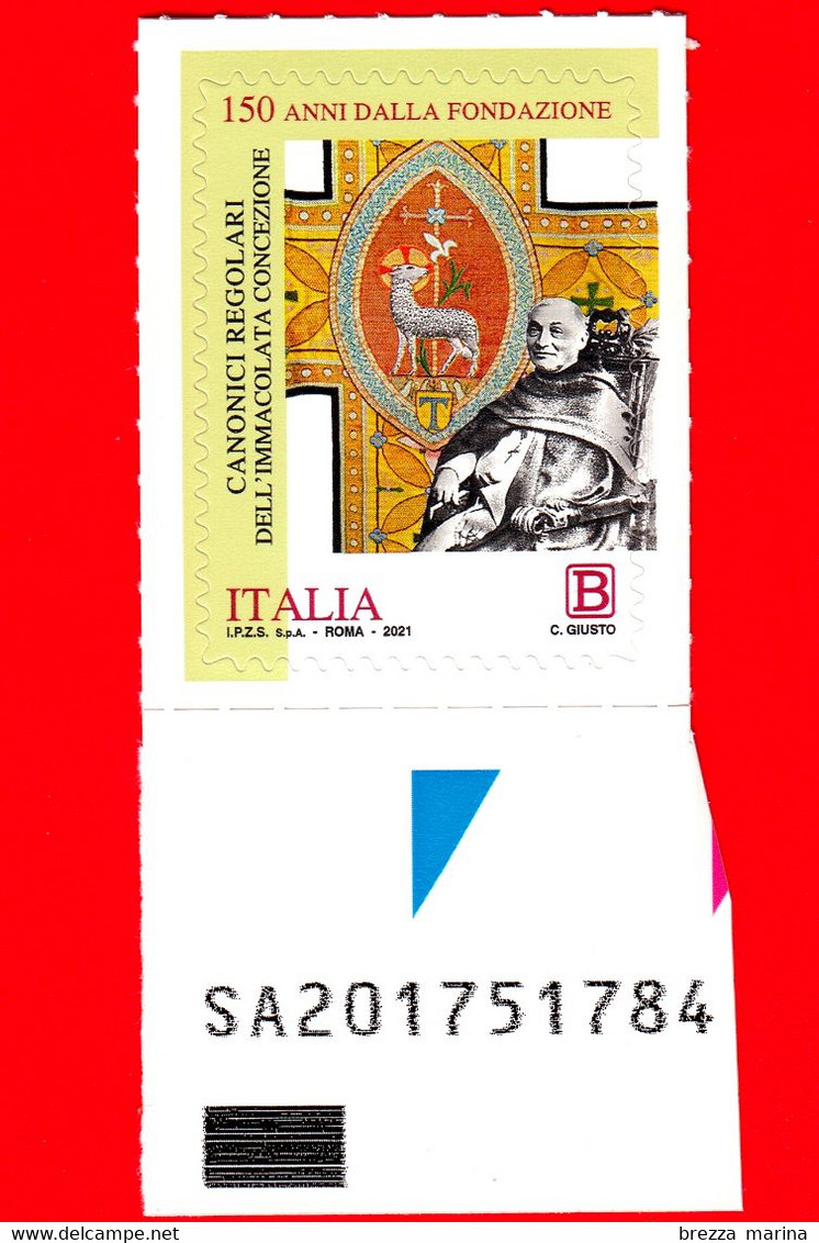 Nuovo - MNH - ITALIA - 2021 - 150 Anni Dei Canonici Regolari Dell’Immacolata Concezione – Dom Grea - B - Alfanumerico - 2021-...: Mint/hinged