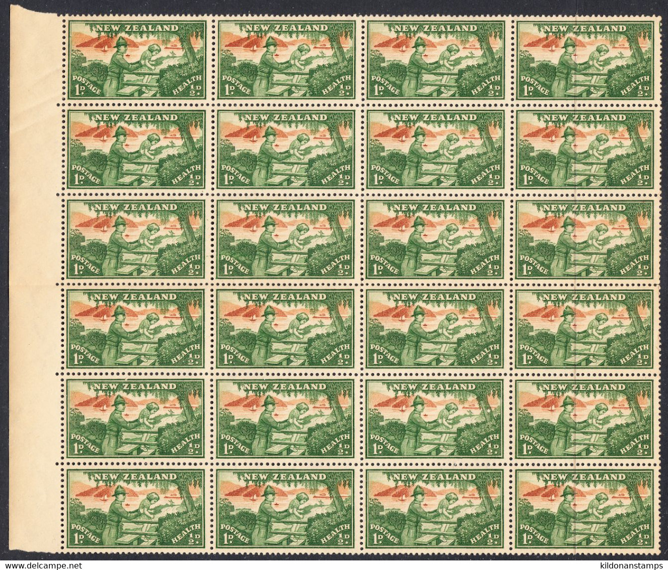 New Zealand 1946 Health, Mint No Hinge, Blocks Of 24, Sc# ,SG 678-679 - Neufs