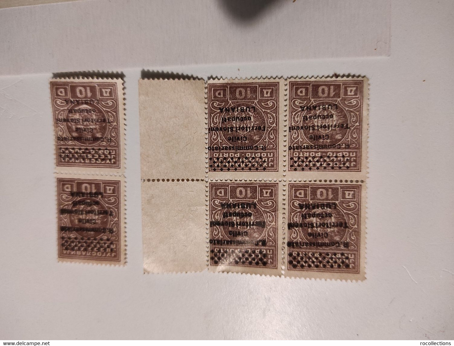 Jugoslavia Porto Italia Lot 6 Stamp Commissariato Civile Territori Sloveni Occupati LIUBLIANA - Other & Unclassified