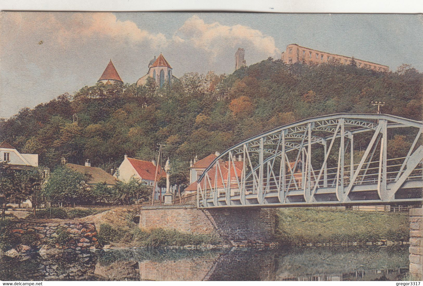 A4656) GARS Am KAMP - Sehr Schöne Alte AK Mit Brücke U. Häusern ALT !! 1914 - Gars Am Kamp