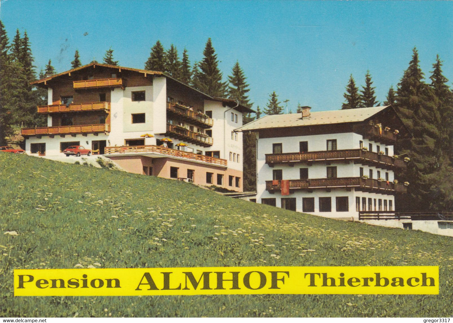 A4739) 6311 THIERBACH - WILDSCHÖNAU - Pension ALMHOF - M. Altem AUTO - 1977 - Wildschönau