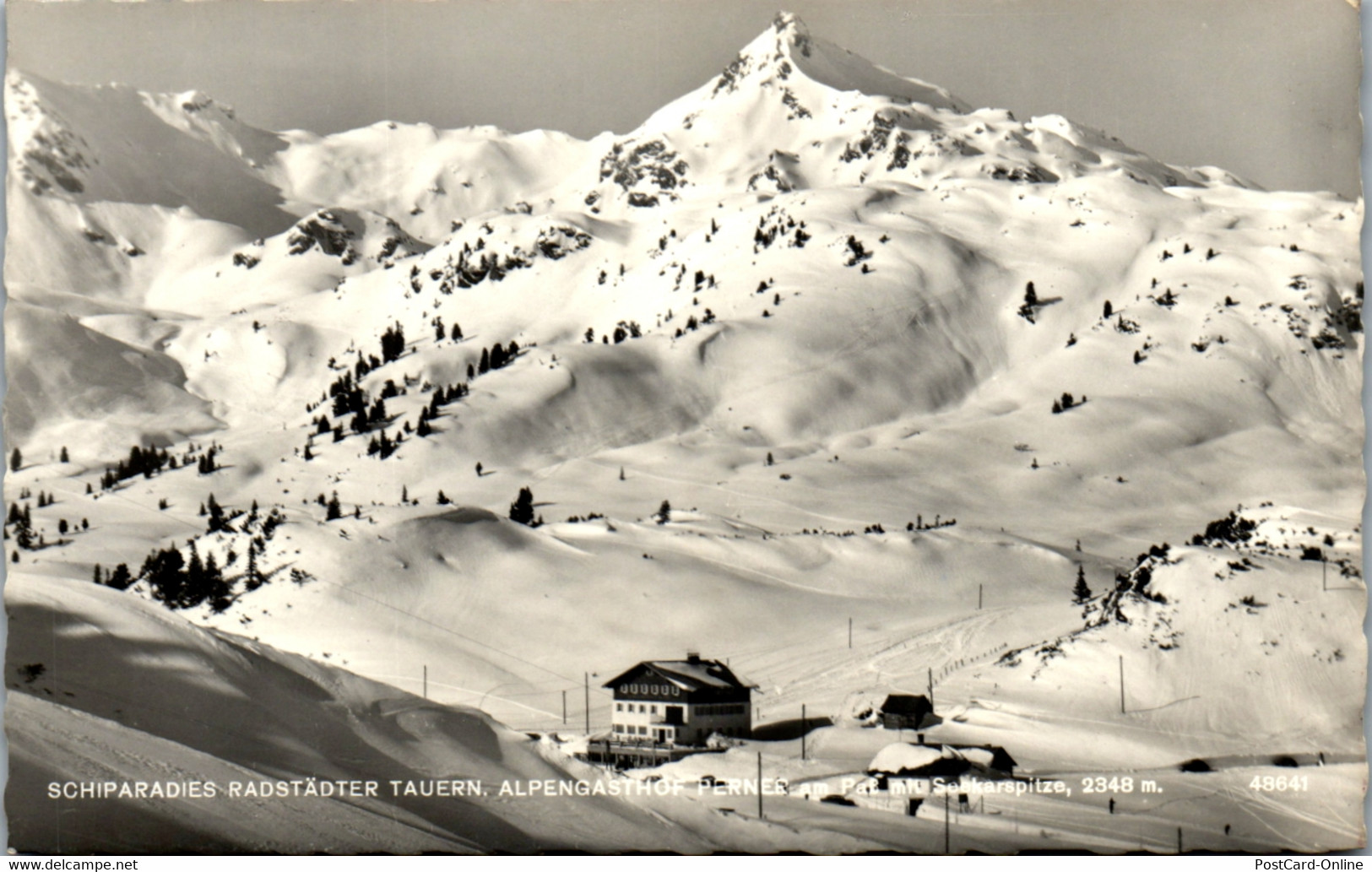 23070 - Salzburg - Radstädter Tauern , Alpengasthof Perner Am Paß Mit Seekarspitze - Gelaufen 1958 - Radstadt