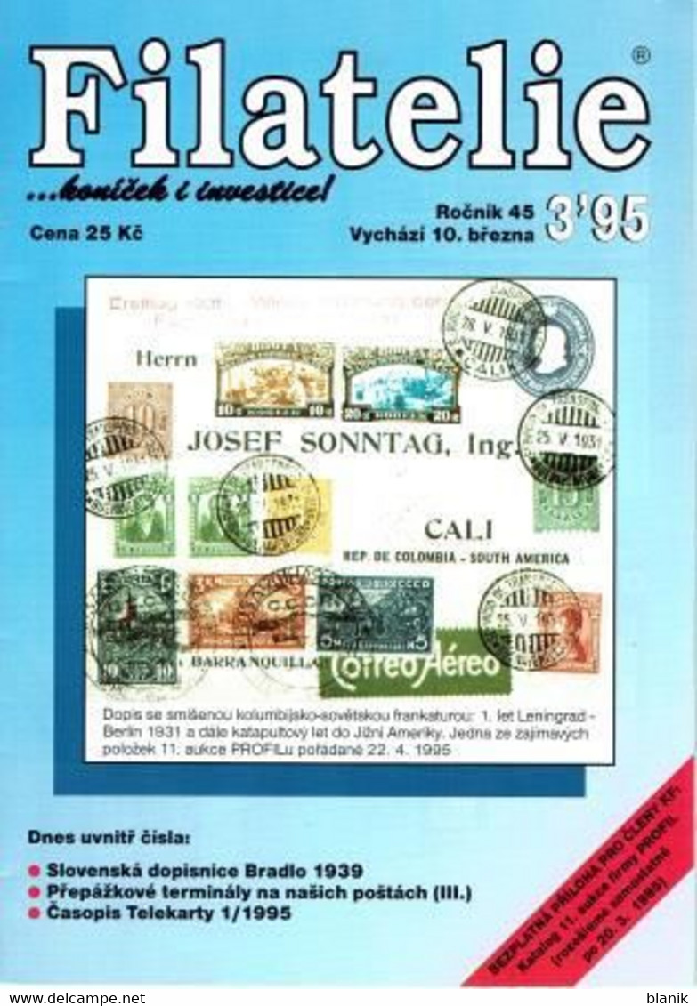 CZ - Zeitschrift - časoppis / FILATELIE 1995 - Komplette Jahrgang - FILATELIE 1995 / 01 - 12 - Kompletní Ročník - Andere & Zonder Classificatie