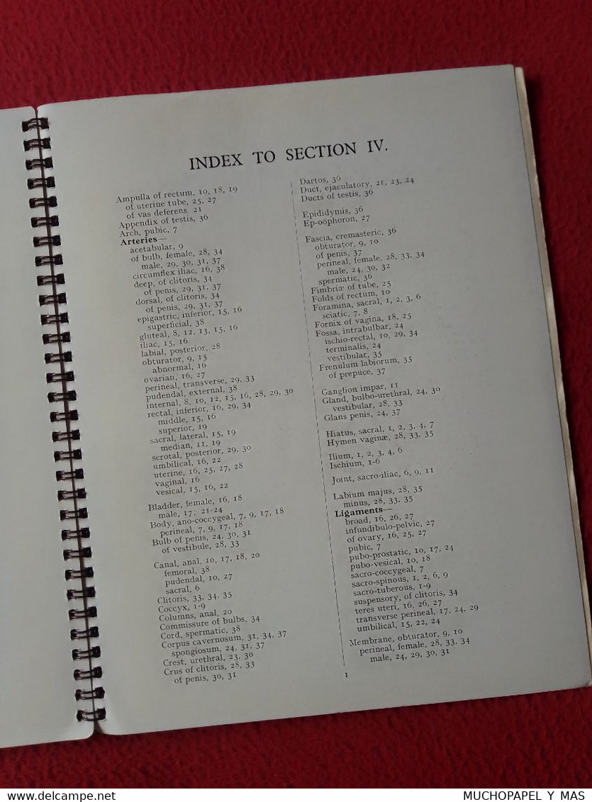 LIBRO ILLUSTRATIONS OF REGIONAL ANATOMY E. B. JAMIESON, M. D. SECTION IV PELVIS, E. & S. LIVINGSTONE LTD., EDINBURGH....