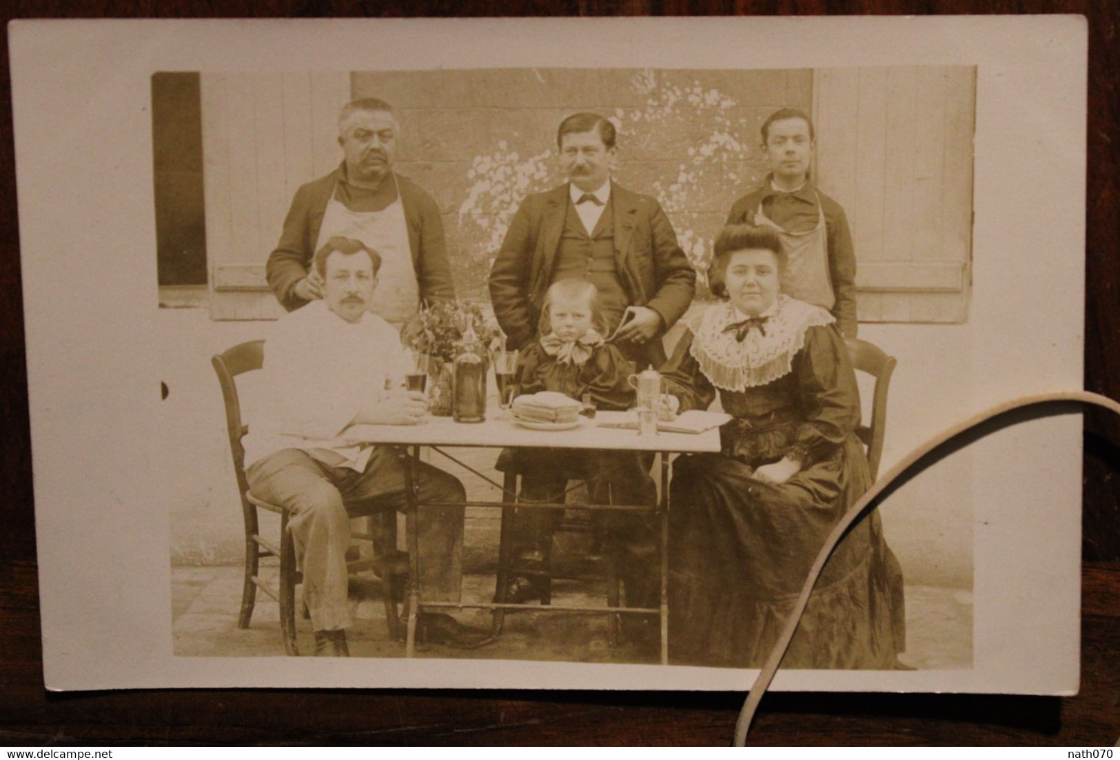 Carte Photo 1910's CPA Ak Animée Moncoutant Deux Sèvres 79 Famille Bromure - Moncoutant