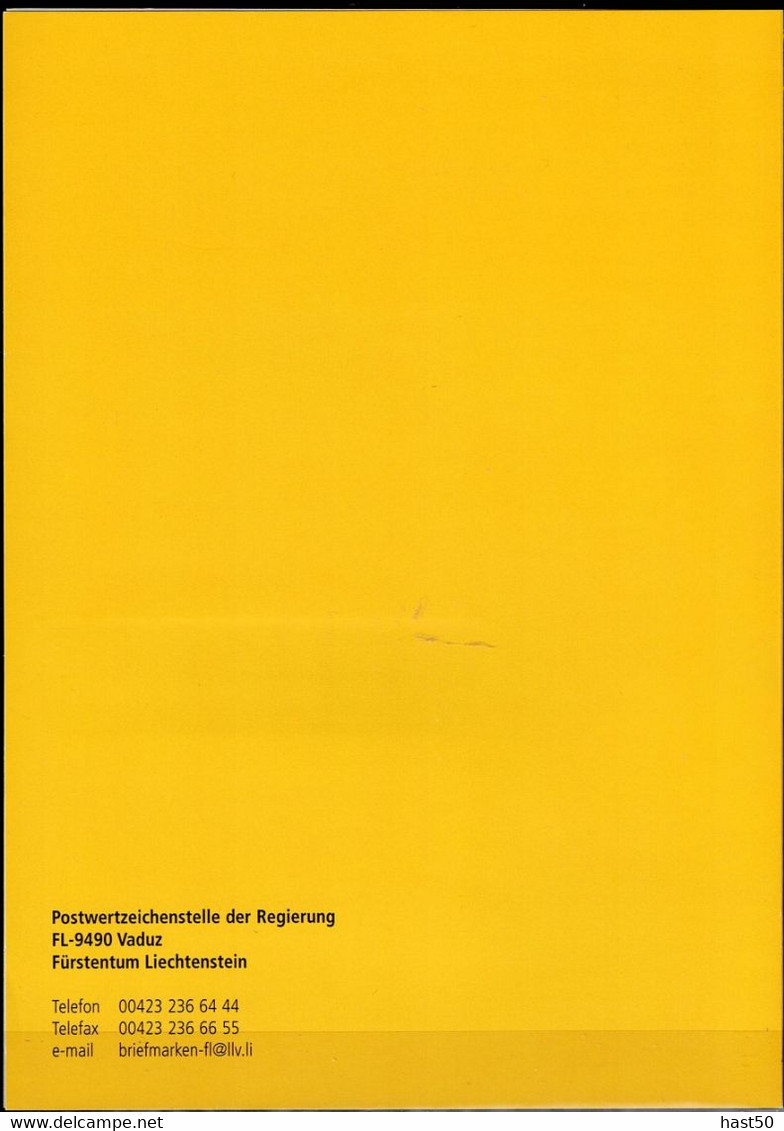Liechtenstein - Grußmarken (MiNr: 1257/8) 2001 - Postfrisch MNH Und Gest Used Obl In Sondermappe - Lettres & Documents