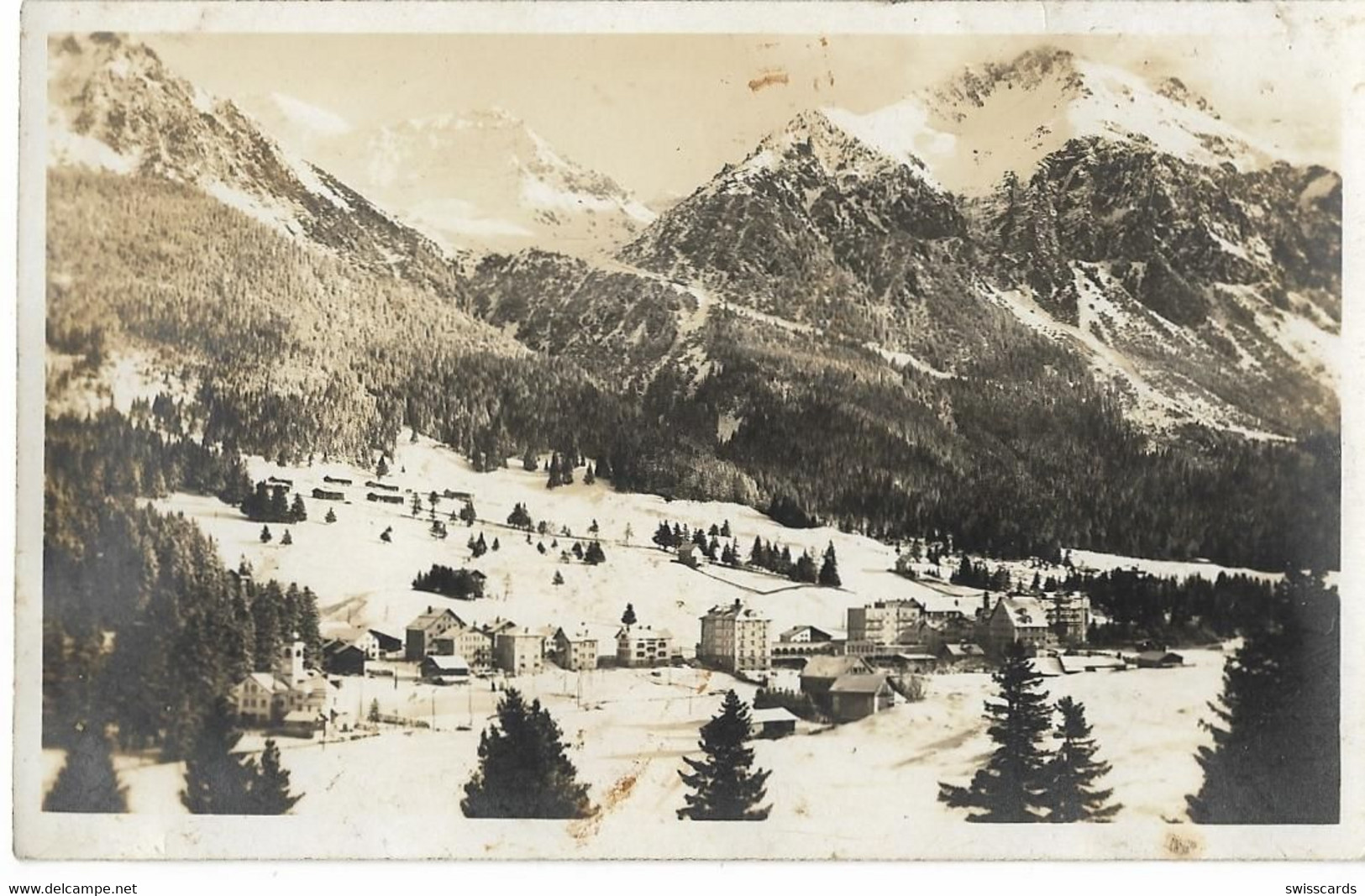 LENZERHEIDE: Winteransicht ~1920 - Lantsch/Lenz