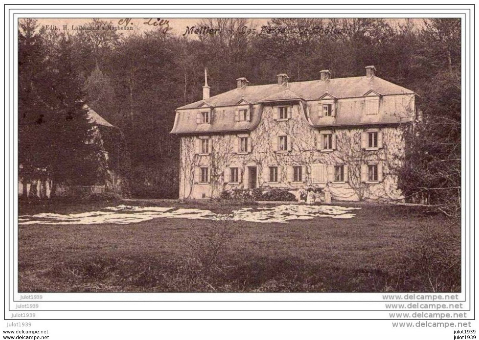 MELLIER ..-- LEGLISE ..-- Les Forges . Le Château . 1906 Vers PARIS ( Melle Blanche POIRIER ) .   Voir Verso . - Léglise