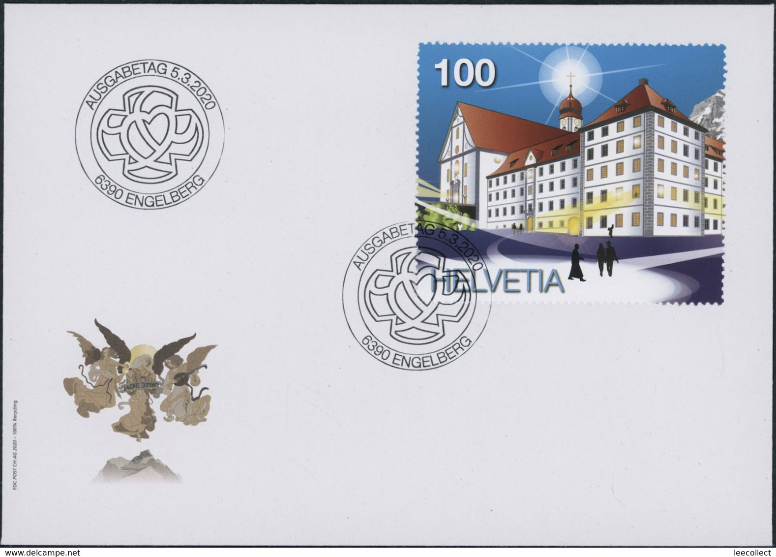 Suisse - 2020 - Engelberg - Blockausschnitte - Ersttagsbrief FDC ET - Storia Postale