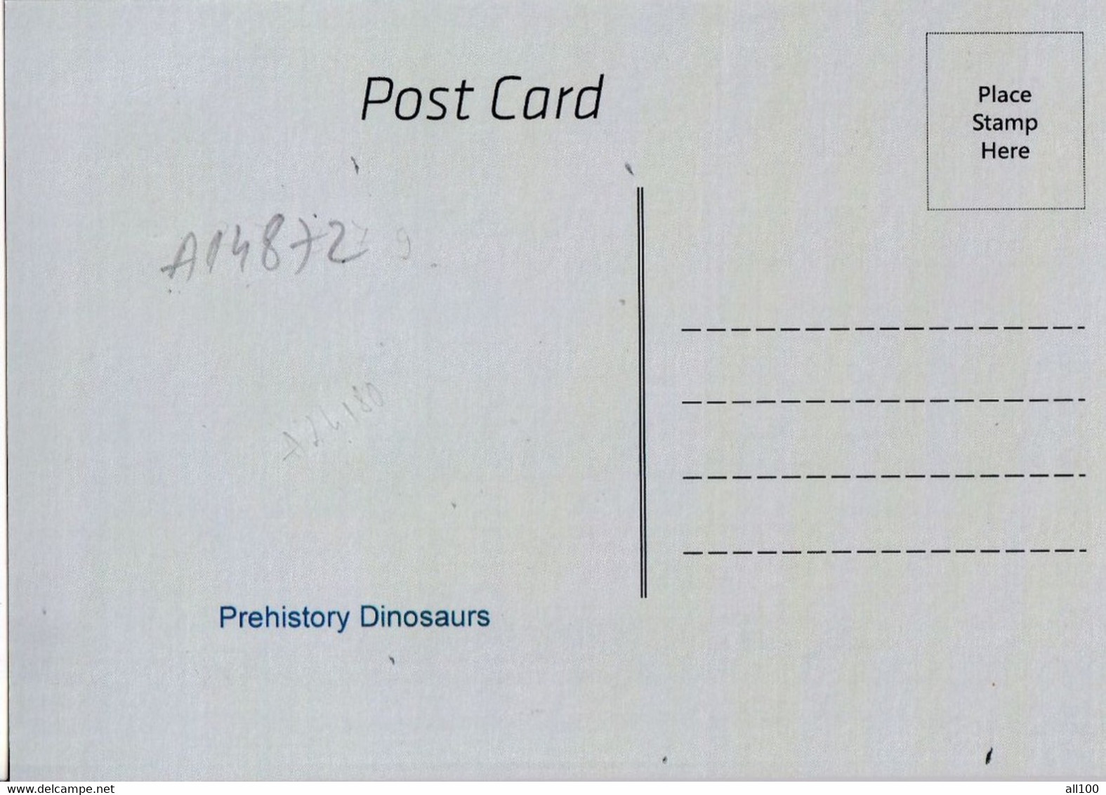 A14872 - PREHISTORY DINOSAURS POSTCARD - Prehistorie
