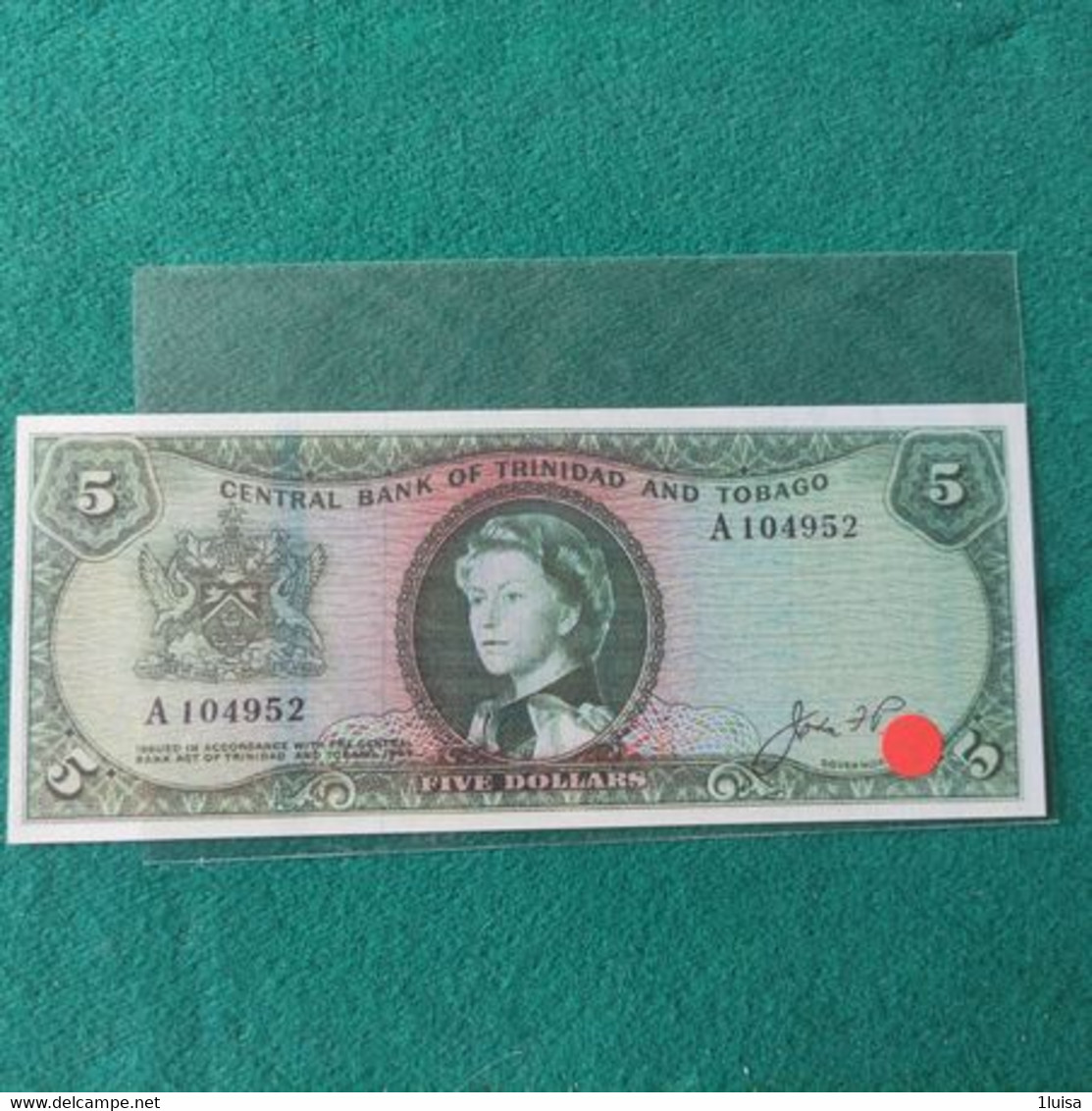 TRINIDAD TOBAGO 5 DOLLARS  1964 COPY - Trinidad En Tobago
