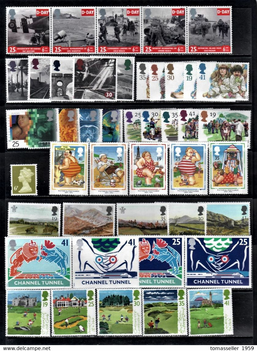 Great  Britain- 1994 Year Set.10 Issues.MNH - Ohne Zuordnung