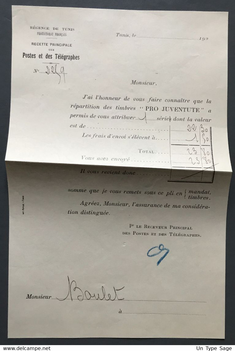 Tunisie N°140 Sur Enveloppe TAD TUNIS R.P. CHARGEMENTS 4.2.1928 + Flamme PRO JUVENTUTE De Tunisie - (A1032) - Cartas & Documentos