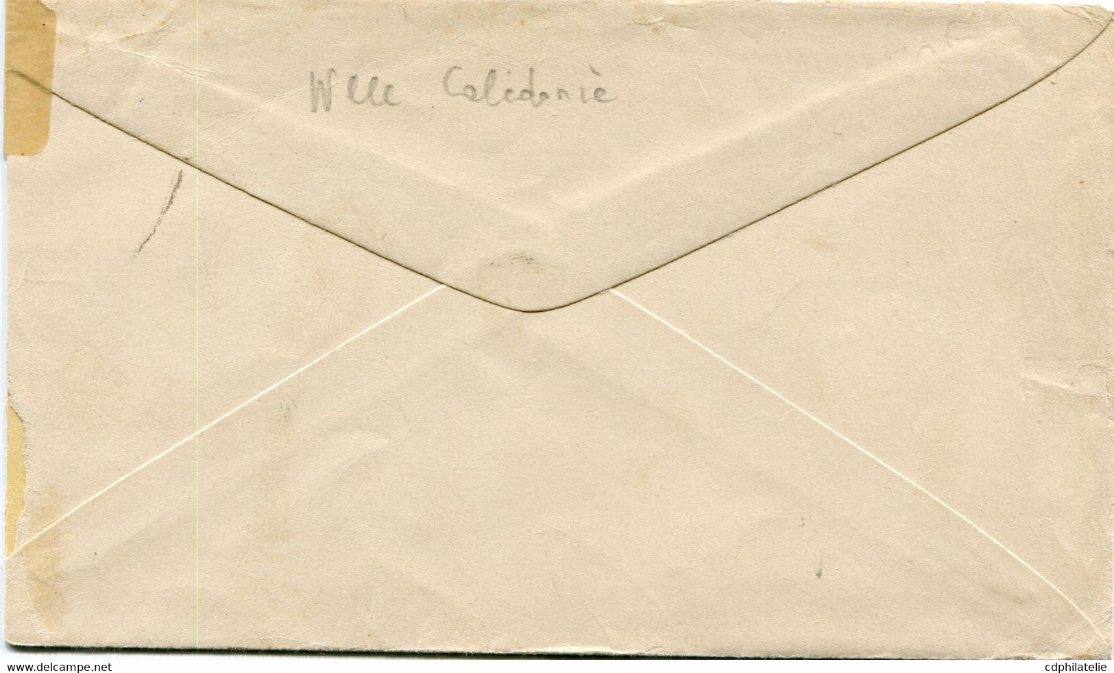 NOUVELLE-CALEDONIE / ETATS-UNIS LETTRE CENSUREE DEPART ARMY POSTAL SERVICE OCT 24 194? (A.P.O. 502) POUR LES ETATS-UNIS - Lettres & Documents