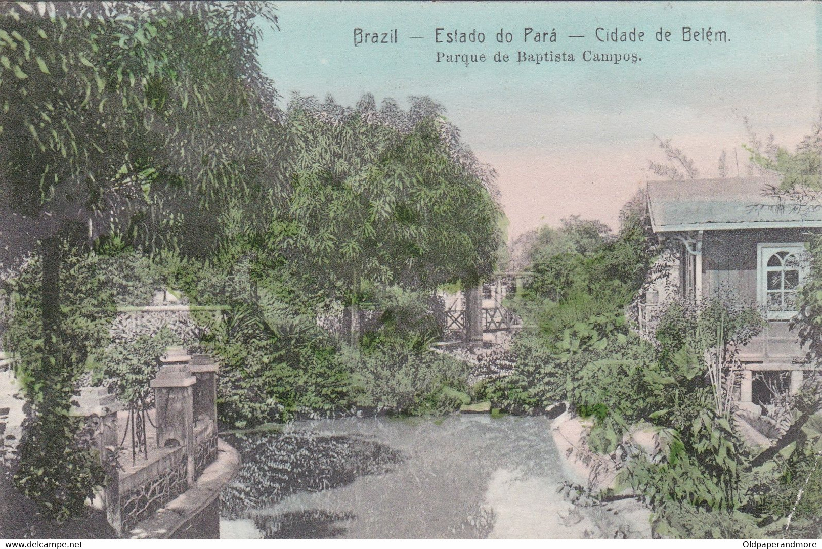 POSTCARD BRASIL BRAZIL - PARÁ - CIDADE DE BELÉM - PARQUE DE BAPTISTA CAMPOS - Belém