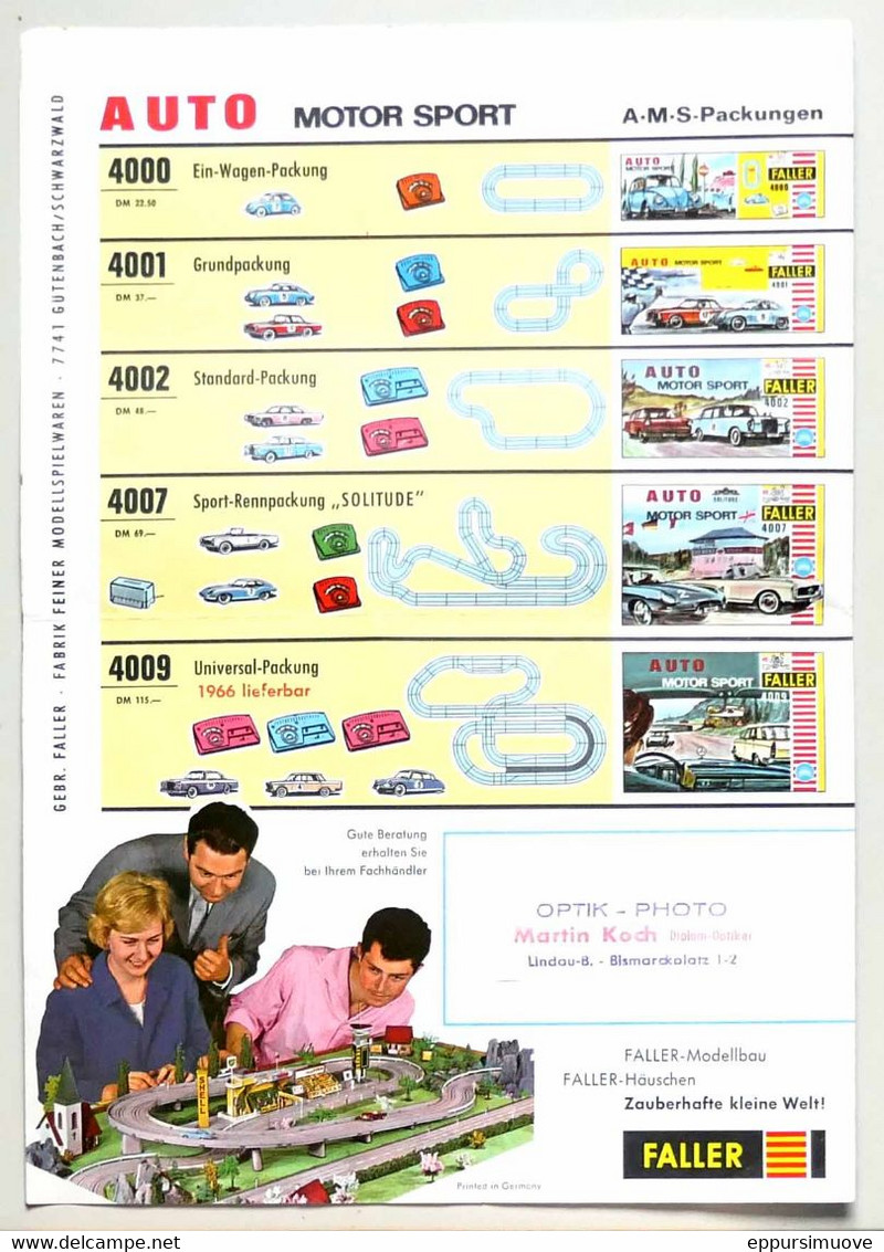 FALLER PROSPEKT 1965 - MODELL-EINSENBAHN-ZUBEHÖR - Catalogi