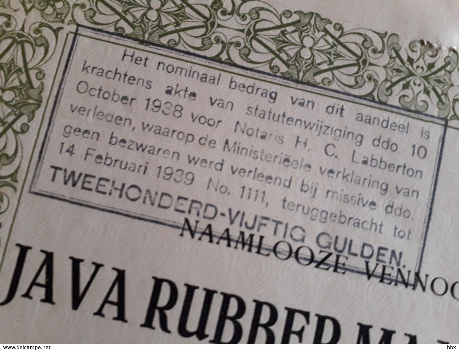 Indonesia: Java Rubber Maatschappij - 1926 - Asia