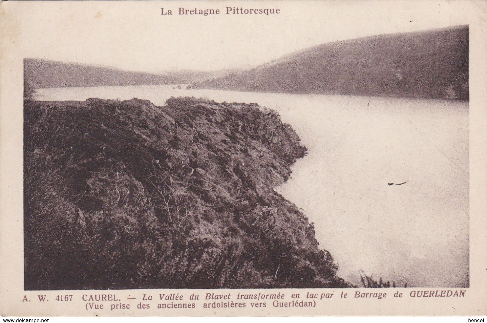 CAUREL . La Vallée Du Blavet Transformée En Lac Par Le Barrage De GUERLEDAN - Caurel