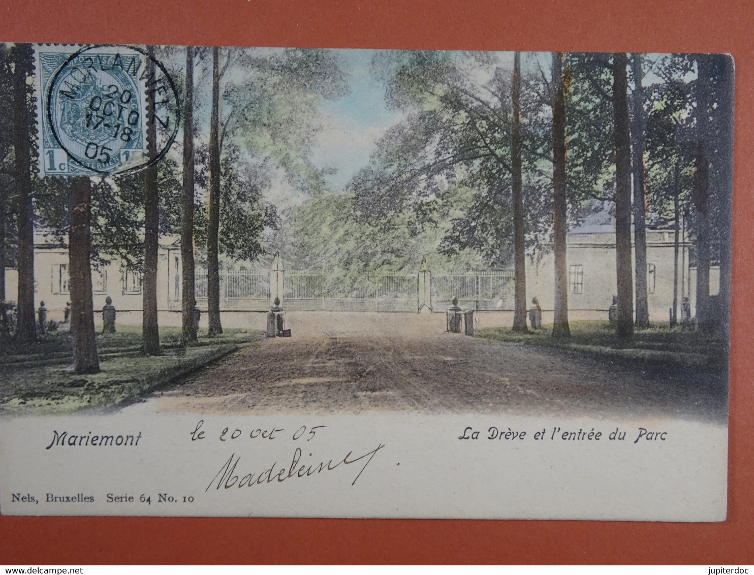Mariemont La Drève Et L'entrée Du Parc (colorisée) - Morlanwelz