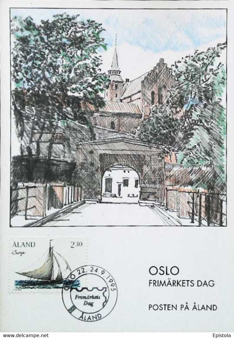 ► CM - Carte Maximum Card - Aland Post - OSLO -  1995 - Maximum Cards & Covers