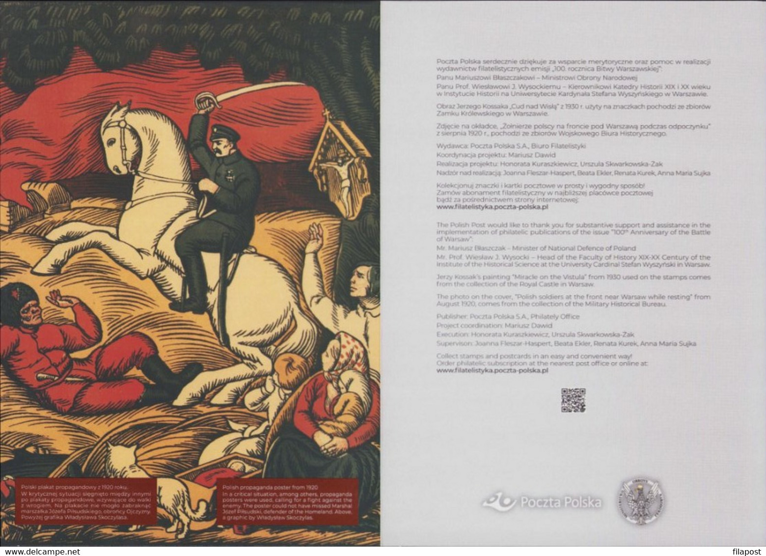 Poland 2020 Souvenir Booklet / 100th Anniversary Of The Battle Of Warsaw 1920 / With Mini Sheet Block MNH**FV - Markenheftchen