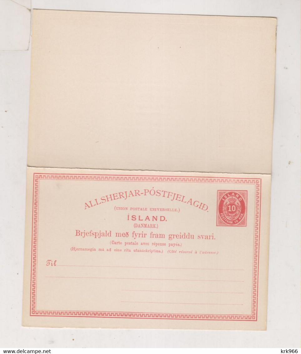 ICELAND Postal Stationery Unused - Lettres & Documents