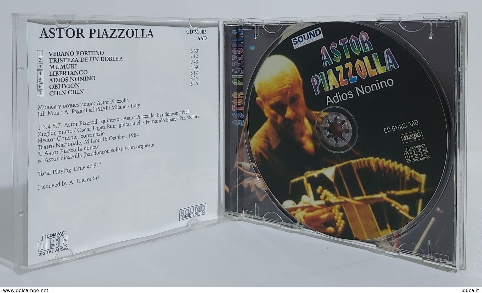 I102269 CD - Astor Piazzolla - Adios Nonino - Pagani 1984 - Other - Spanish Music