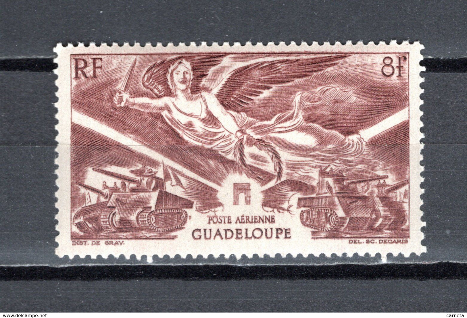 GUADELOUPE PA N° 6  NEUF SANS CHARNIERE COTE 1.30€  VICTOIRE   VOIR DESCRIPTION - Luftpost