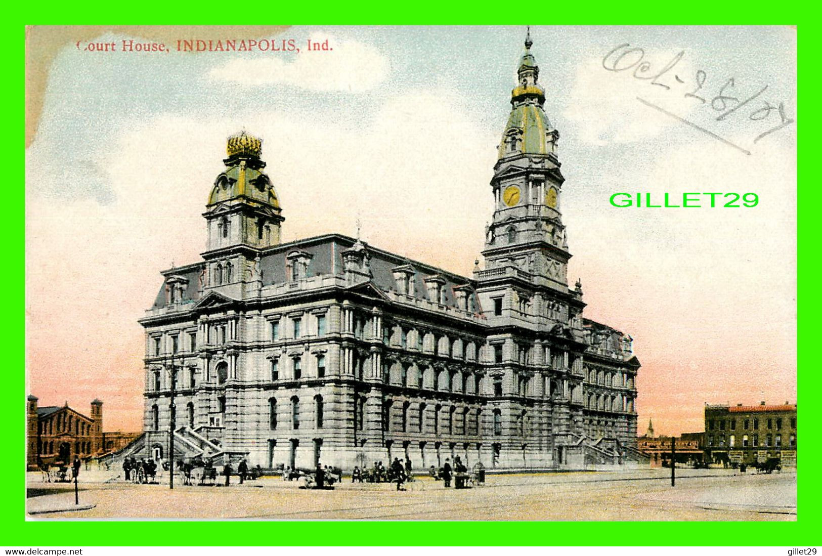 INDIANAPOLIS, IN - COURT HOUSE - WRITTEN IN 1907 -  THE SCOFIELD PIERSON CO - - Indianapolis