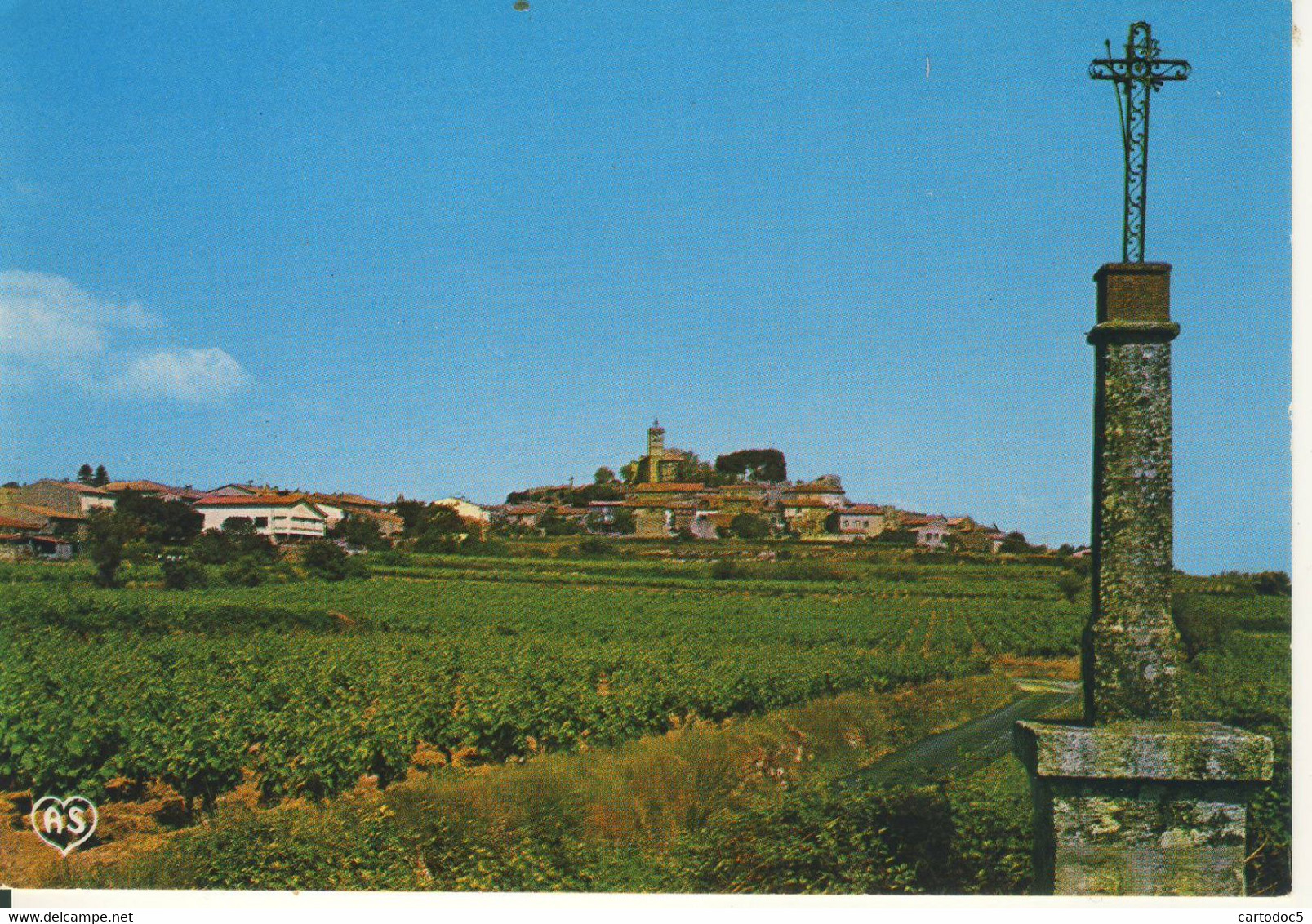 St Pons De Mauchiens (Hérault)  Vue Générale  Cpsm Format 10-15 - Saint-Pons-de-Mauchiens