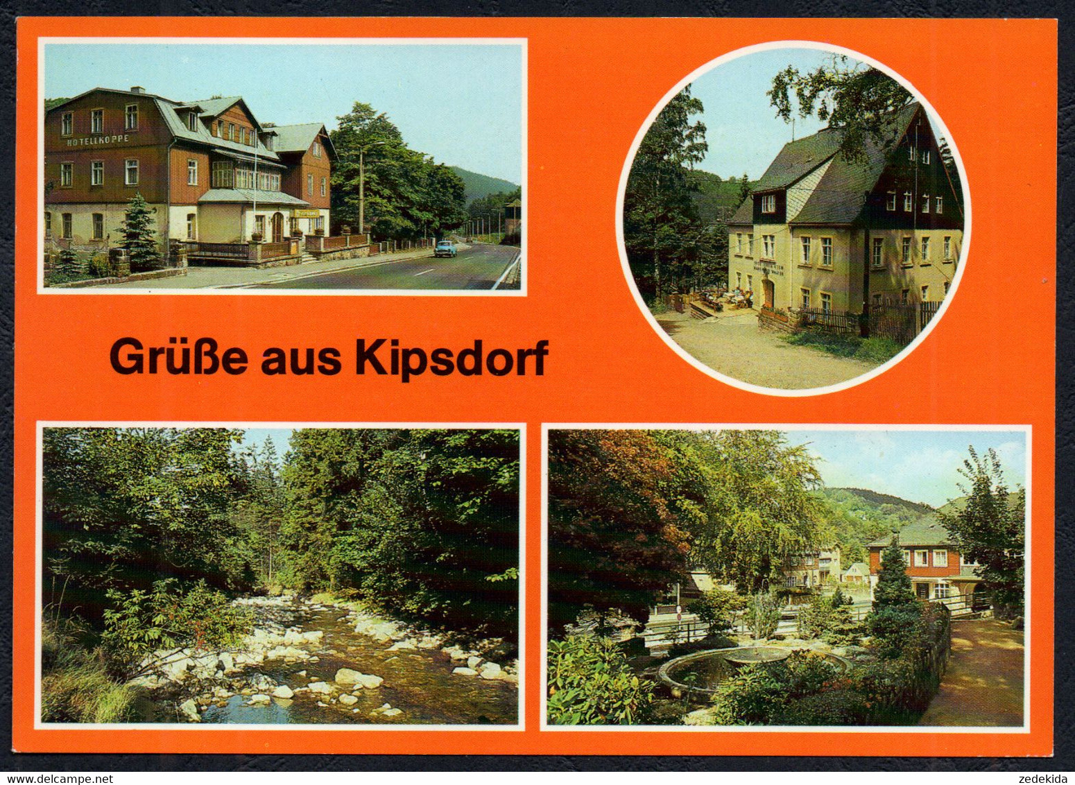 F5035 - TOP Kipsdorf HO Gaststätte Tellkoppe FDGB Heim Margarete Walter Bahnhof - Verlag Bild Und Heimat Reichenbach - Kipsdorf