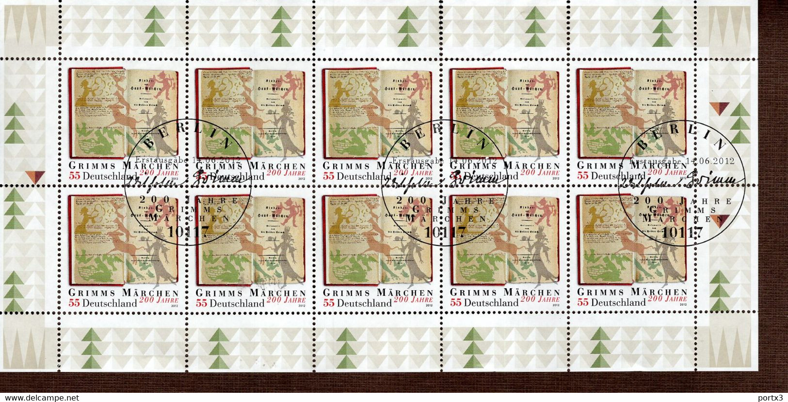 Bund Kleinbogen 2938 Grimms Märchen Gestempelt Used - 2011-2020