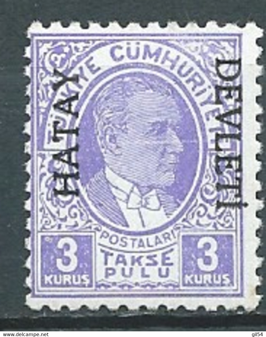 Turquie   - Taxe   - Yvert N° 8 **  -  Bip 5029 - 1934-39 Sandjak D'Alexandrette & Hatay
